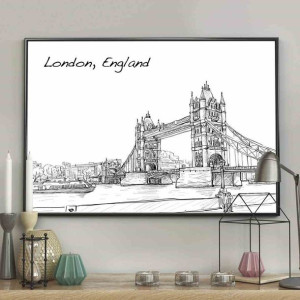 Poster/london/bridge/50x70