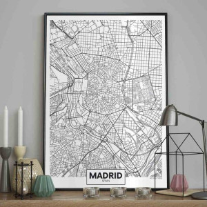 Poster/map/madrit/70x100
