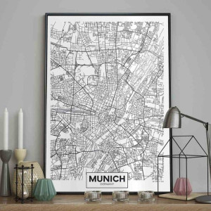 Poster/map/munich/50x70