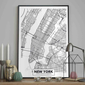 Poster/map/newyork/70x100