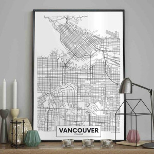 Poster/map/vancouver/50x70