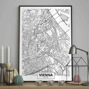 Poster/map/vienna/50x70