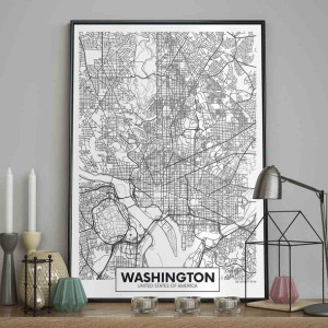 Poster/map/washington/40x50
