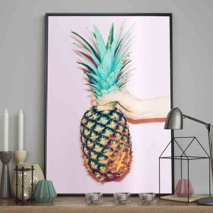 Poster/pineapple/pastel/pink/70x100
