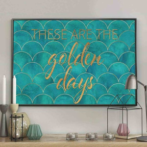 Poster/turquoise/70x100