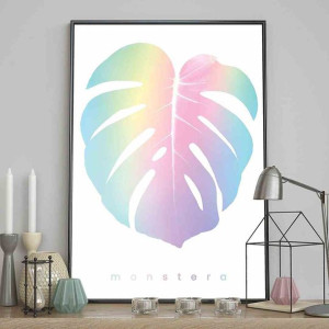 Poster/watercolor/monstera/70x100
