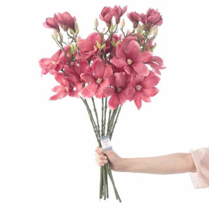 Artflower/ah/magnoli/burgundy/10pcs