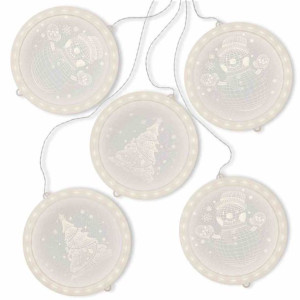 Ledpl/ah/wintery/round/set/5pcs