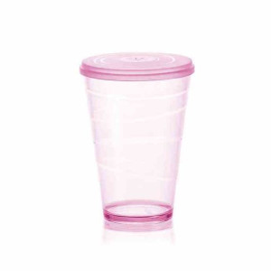 Kubekzwieczkiemmydrink600ml/rozowy