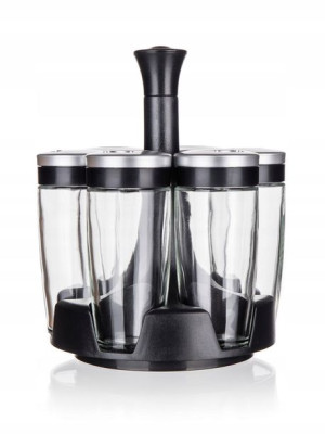 Zestaw do przypraw ALTIMA 95 ml, 7 szt., Czarny