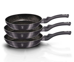 Zestaw 3 Patelni Granitowych Berlinger Haus Bh-6903 Carbon Pro