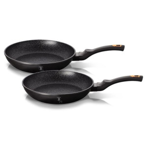 Zestaw 2 Patelni Granitowych 22/26cm Berlinger Haus Black Rose Bh-1644nf