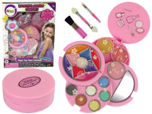Zestaw Piękności Okrągła Paletka Błyszczyk Róż