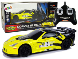 Auto Sportowe R/C 1:24 Corvette Żółte C6.R  2.4 G Światła