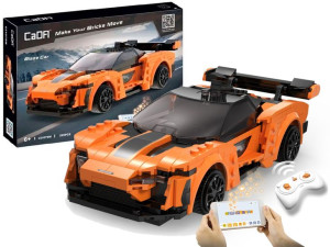 Klocki Konstrukcyjne Auto Sportowe Blaze Car Pomarańczowe R/C 295 El