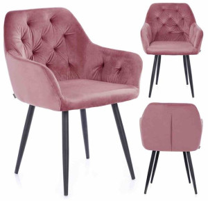 Chair/hom/argento/pink