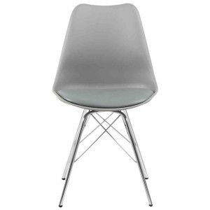Chair/dining/act/kaesfurt/grey+chrome/85x48x54