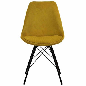 Chair/dining/act/kaesfurt/yellow+black/85x48x54