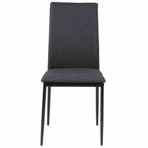 Chair/dining/act/luksemburg/grey+black/92x43x53