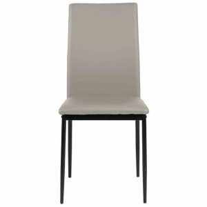 Chair/dining/act/luksemburg/taupe+black/92x43x53