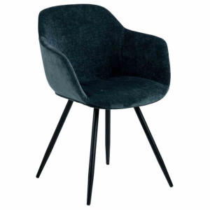 Chair/dining/act/wollena/darkblue+black/83x58x56