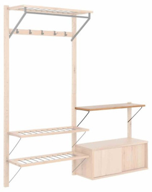 Furniture/shelf/act/ettelbruck/oak/190x76x26