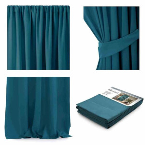 Curt/ah/blackout/pleat/blue/140x270/1pc