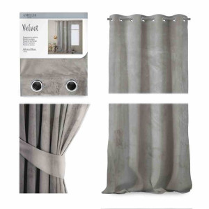 Curt/ah/velvet/eyelets/silver/140x270/1pc