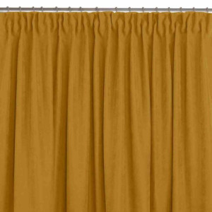 Curt/hom/milana/chenille/pleat/d/75/mustard/140x245