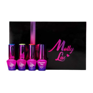 Zestaw Fluo: 3 kolory baz Fluo + Top / 10 ml