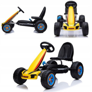 Gokart Na Pedały Dla Dzieci Dragon Coil Żółty