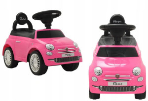 Jeżdzik Dla Dzieci Fiat 500 Różowy Coil