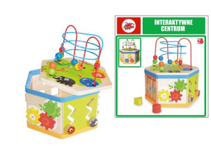 Sorter Układanka Drewniane Pudełko Edukacyjne 7w1
