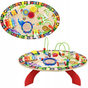 Stolik Sensoryczny Drewniany Montessori Coil
