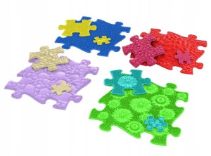 Mata Ortopedyczna Zestaw 12 El Puzzle Dotykowe Gra