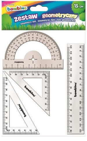 Zestaw Geometryczny 4 El. 15cm Bambino