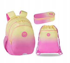 Plecak Piórnik Szkolny Coolpack 3w1 Ombre Peach
