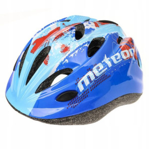 Kask Rowerowy Dziecięcy Meteor M 52-56 Cm Map Blue