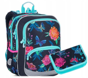 Topgal Plecak Motyle 2w1 Klasa 1-3 Bazi 22003