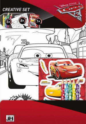 Cars Zestaw Do Kolorowania Kredki Kolorowanka