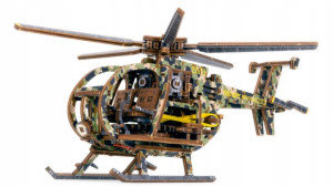 Drewniane Puzzle 3D – Helikopter wersja limitowana