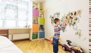 Drewniana Mapa Świata Zwierząt 3D, rozm. XL
