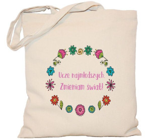 Torba Nauczycielki Uczę Najmłodszych na DZIEŃ NAUCZYCIELA torba 240g