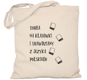 Torba na klasówki i sprawdziany z języka polskiego na DZIEŃ NAUCZYCIELA