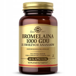 Solgar Bromelaina 1000 GDUnaturalny 60 ml 60 szt.
