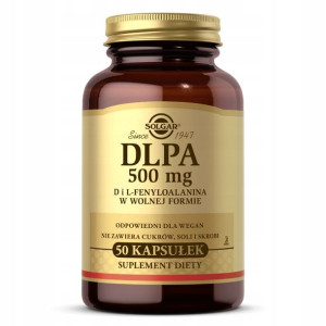Solgar Dlpa 500mg 50k Fenyloalanina Wsparcie Mózgu