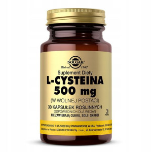 Solgar L-Cysteina500 mg aminokwasy kapsułki30szt.
