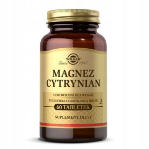 Solgar Magnez Cytrynian 60 szt.