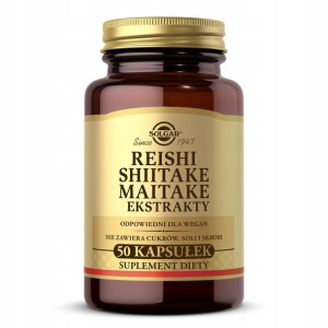 Solgar Reishi Shiitake Maitake 50 kaps