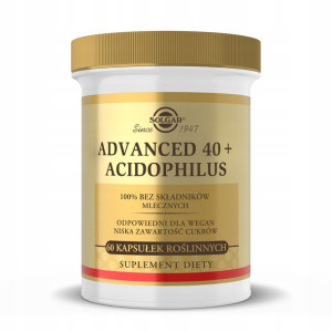 Solgar, Advanced 40+ Acidophilus, 60 kapsułek
